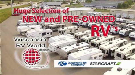 View New & Used RVs for Sale in or near Madison, Wisconsin 27 listings match your search. RVUSA offers a variety of rvs for sale in Madison, WI. Our dealer network can help you find the rv of your dreams! Email one of our dealerships and let them help enhance your rv lifestyle! View Search Filter 