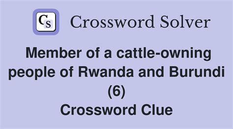 Rwanda/Burundi Native - Crossword Clue Answers