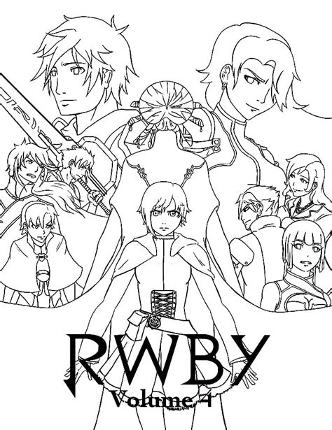 Rwby Character Coloring Pages Coloring Pages