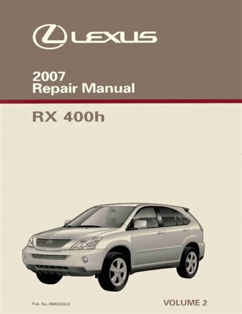 Rx 400h hybrid 2005 2007 service workshop repair manual. - Daelim roadwin vj125 vj 125 scooter service reparatur werkstatthandbuch instant.