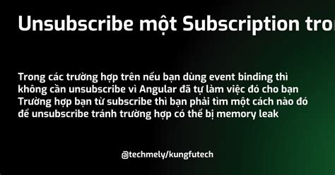 Rxjs subject on unsubscribe.  Interesting, thanks.  Subscription link What is a Subscripti...