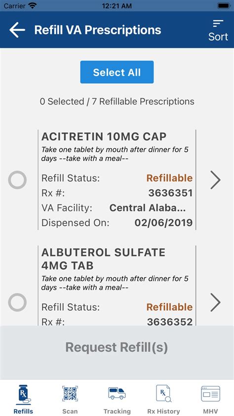 Rxrefill. Refill your prescriptions on the go. RefillRx Mobile provides a one tap solution for refilling your prescriptions. Simply scan the barcode on your prescription bottle and watch as RefillRx Mobile sends your request to your local participating pharmacy. If a barcode is not available you can also simply enter the Rx number for your prescription ... 