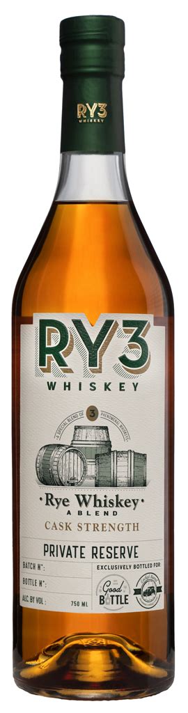 Ry3 Cognac Cask Finish Cask Strength Rye Whiskey