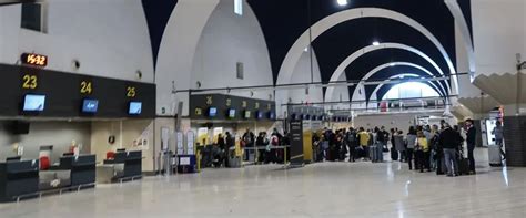 Ryanair Seville Airport. Arrivals and check-in terminal for Ryanair