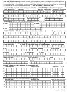 Ryanair passenger locator form.  FLIGHT INFORMATION: 1.  Your information wi...