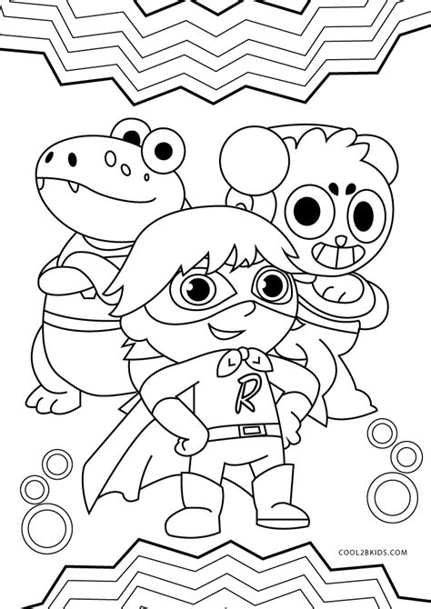 Ryans World Coloring Page