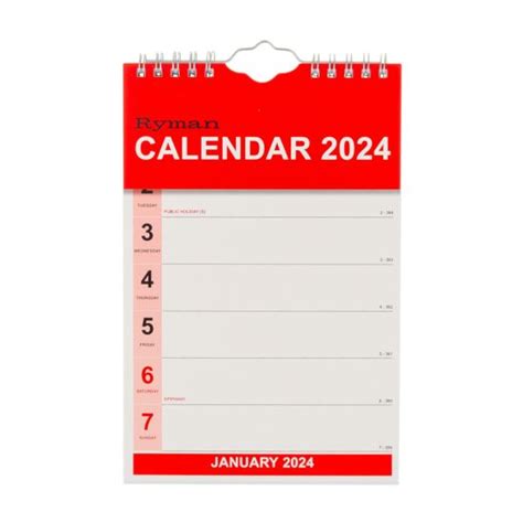 Ryman Tablet Week to View Calendar 2024