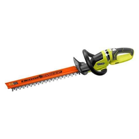 Hedge Trimmers. Browse our range of hedge trimmers and shears today and experience their power and precision. Our hedge trimmers feature powerful motors and durable blades, making them perfect for shaping and trimming hedges, bushes, and shrubs with ease. With various blade lengths and cutting capacities.... Ryobi 18 hedge trimmer