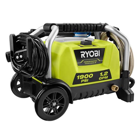 RYOBI. 1900 PSI 1.2 GPM Cold Water Wheeled Corded Electric Pressure Washer. Shop this Collection. Compare $ 210. 69 (119) AR Blue Clean. 1,900 psi 1.5 GPM Electric Cold Water. Compare. 0/0. Related Searches. ryobi pressure washer. ryobi electric pressure washer. power washer. dewalt pressure washer. battery electric pressure washers.. 