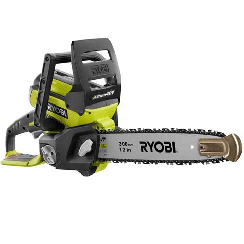 40V HP Technology Delivers 75% More Power Compared to RY40570. Mechanical Chain Break for Kickback Protection. Side Access Chain Tensioning and On-Board Tool Storage for Easy Adjustments. Buy Now. +6. Features. Specifications. Includes. Reviews.. 