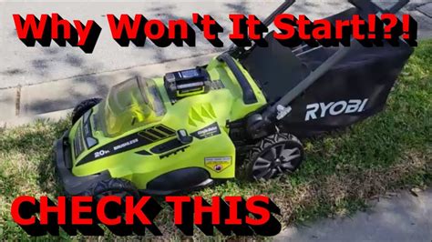 In this video I demonstrate how I fixed my Ryobi 40 volt lawn mower. My mower would not start with a full battery. #outdoorpowerequipment #ryobi #powertools.