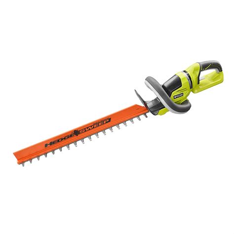The Ryobi RY40640 40V HP Hedge Trimmer provides gas-like power with a 26-inch reach that tackles even thicker hedges up to 1-inch in diameter. ... It comes not only from the upgrades Ryobi has made to the trimmer but also from the jump to the 40V high-performance battery platform. ... When he doesn't have his hands on tools himself, .... 