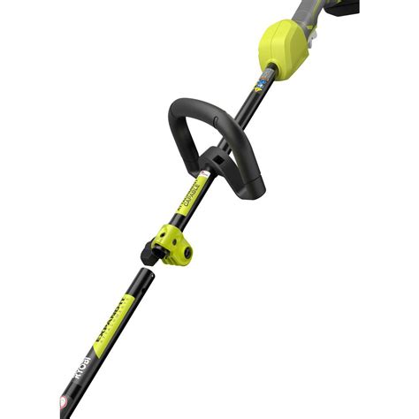 Ryobi 40v string trimmer attachments. This RYOBI 40V Cordless String Trimmer and Jet Fan Blower Combo Kit is a great combination for yard maintenance. The RYOBI 40V X Expand-it Trimmer delivers power like a gas trimmer, with none of the hassle of mixing oil and gas. Attachment capability means you can add on RYOBI Expand-It attachments, saving you time, money and space. 