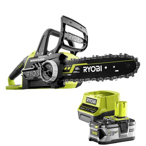 Specifications for the RYOBI RY405010BTL Chainsaw: Product Brand: RYOBI; Product Name: 40-Volt Brushless Lithium-Ion Cordless Chainsaw …. Ryobi battery operated chainsaw