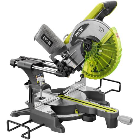 Ryobi ems2025scl compound mitre saw manual. - Handbuch und technische merkmale manual and technical features.