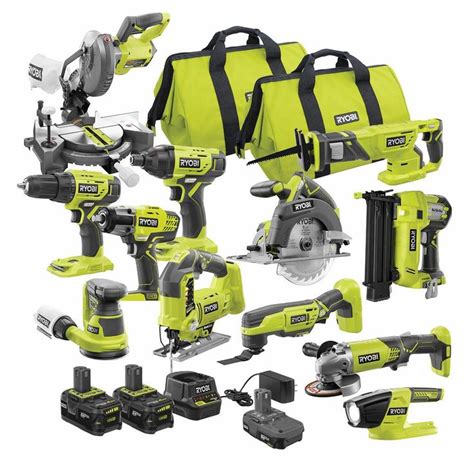 Get free shipping on qualified Combo Kit, RYOBI products or Buy Online Pick Up in Store today in the Tools Department. ... 18 v compact brushless one-handed recip saw. brushless motor delivers. 18 v brushless cordless compact. brushless ... RYOBI. ONE+ 18V Cordless 6-Tool Combo Kit with 1.5 Ah Battery, 4.0 Ah Battery, and Charger. Compare .... 
