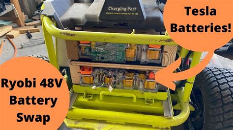 This battery weighs in at a touch less than 25 pounds - considerably less than a lead-acid battery of similar size. ... (advanced glass mat) to LiFePO4 in my Ryobi RM480e electric riding lawn ...