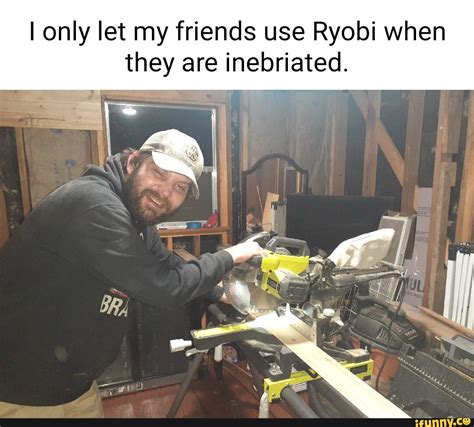Ryobi tools meme. This sub is for tool enthusiasts worldwide to talk about tools, professionals and hobbyists alike. We welcome posts about "new tool day", estate sale/car boot sale finds, "what is this" tool, advice about the best tool for a job, homemade tools, 3D printed accessories, toolbox/shop tours. NSFW content will get you banned. 