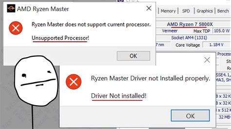 Ryzen master does not support current processor 5800x.  We have The octa-core AMD Ryzen 9 pr...