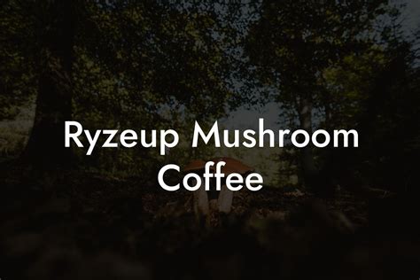 Ryzeup mushroom coffee. Things To Know About Ryzeup mushroom coffee. 