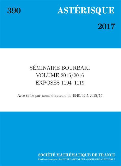 Séminaire bourbaki, vol. - Church of god in christ official manual.