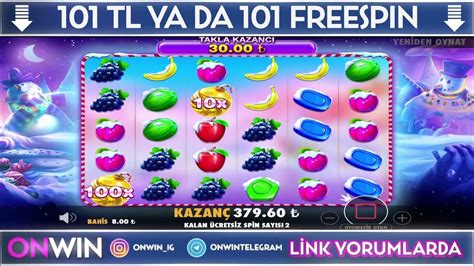 SİTE BONUSU Yatırımsız 101TL + 101 Freespin.