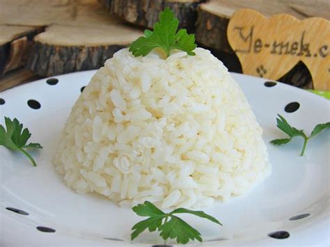 Sıcak su ile pirinç pilavı
