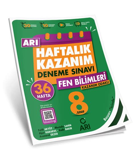 Sınıf Fen Bilimleri Arı Deneme 8.