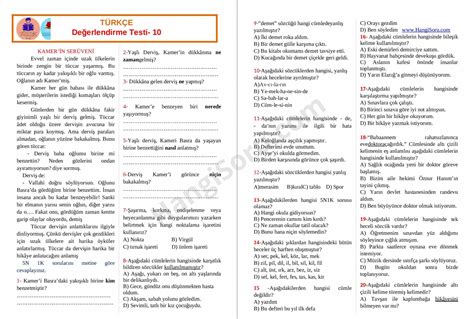 Sınıf Türkçe Testleri ve Cevapları PDF İndir Ekleyen: Öğretmen Eklenme Tarihi: 25 Ağu 2021 Dosya Türü: zip- 6.