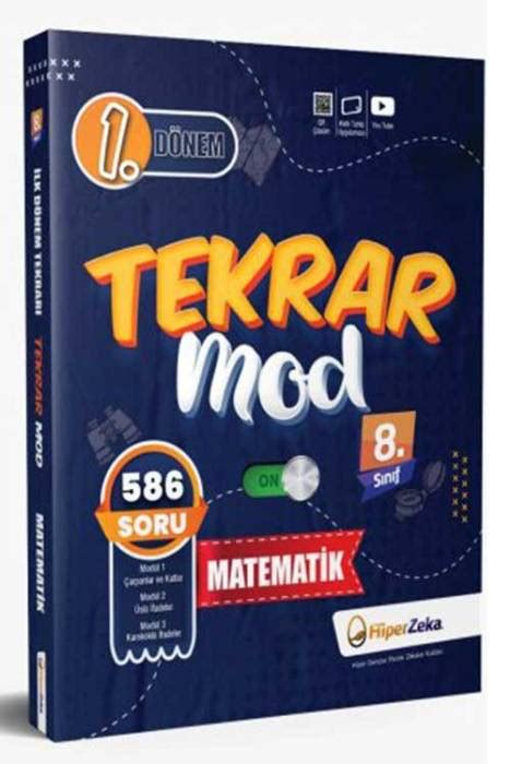 Sınıf Tekrar Mod On Matematik Teknik Analiz Modülleri Ilk Dönem Tekrarı - Serkan Akça gerçek kullanıcı yorumlarına ve özelliklerine bakmadan ürün almayınHiper Zeka Sinerji Serisi 5-6-7-8.