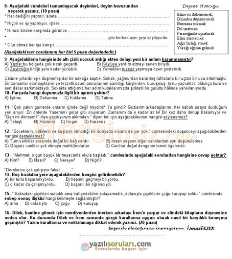 Sınıf yazılı soruları ve cevap anahtarı aşağıdan istediğiniz derslere tıklayarak indirebilirsiniz.