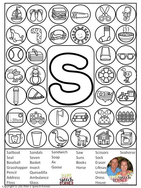 S Articulation Worksheets Printables Learning How to Read
