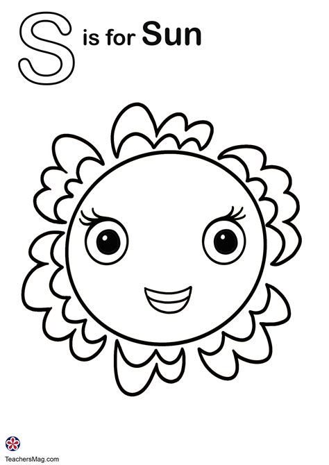 S Coloring Shee