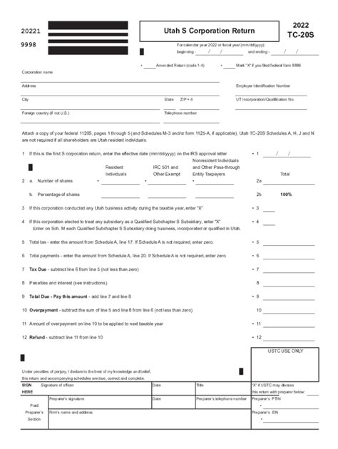 S corporation tax forms (current year) - Government of …