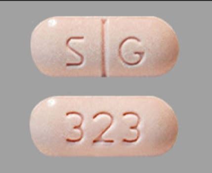 Pill Identifier results for "G 323 Capsule/Oblong". Search by imprint, shape, color or drug name. Skip to main content. ... S G 323. Previous Next. Metaxalone Strength 800 mg Imprint S G 323 Color Pink Shape Capsule/Oblong View details. 1 / 4 Loading. LILLY 3239 60 mg. Previous Next. Strattera. 