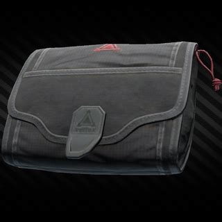 The S I C C organizational pouch is a container with the purpose of saving space within the player's inventory. It provides 25 inventory slots in a 5x5 grid and only takes up 2 inventory slots itself. It can only store: Chain with Prokill medallion Currency Dogtag Gold skull ring GP coin Ke..