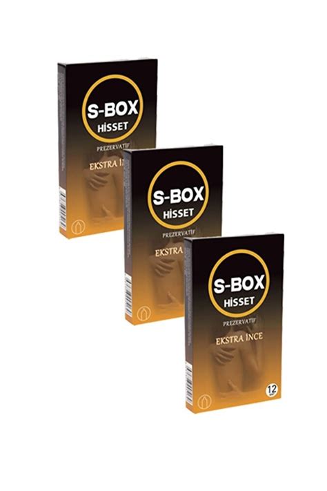 S-Box Ekstra İnce Prezervatif 12'li.