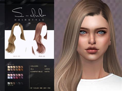 S-club sims 4. Sep 21, 2021 · Long straight hair with buns, 30 swatches, hope you like, thank you!! Found in TSR Category 'Sims 4 Female Hairstyles' 