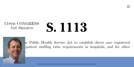 S.1113 - Nurse Staffing Standards for Hospital Patient Safety and ...