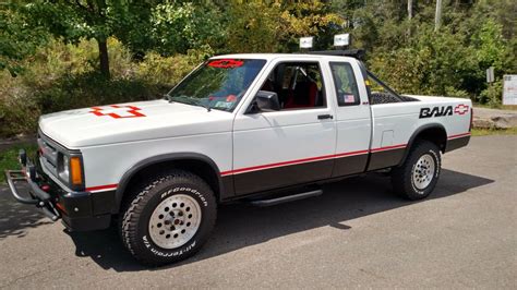 1 The 1989 Chevy S10 Baja Truck Remains A Formidably Capable Truck. via gmauthority.com. A rugged 4-wheel-drive variant of the Chevrolet S10 truck, the S10 Baja came with either a 2.8-liter engine or a 4.-3liter V6 equipped with a roll bar. The stock Baja, back in 1989, came with R15 tires, and skid plates.. 