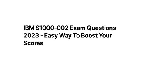 S1000-002 Exam