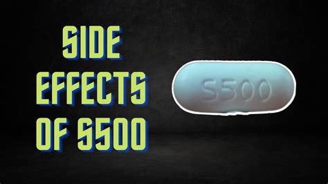 S500 pill side effects. One ingredient in this product is acetaminophen. Taking too much acetaminophen may cause serious (possibly fatal) liver disease. Adults should not take more than 4000 milligrams (4 grams) of ... 