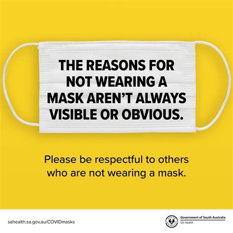 SA Health on Twitter: "People are exempt from wearing a mask if …