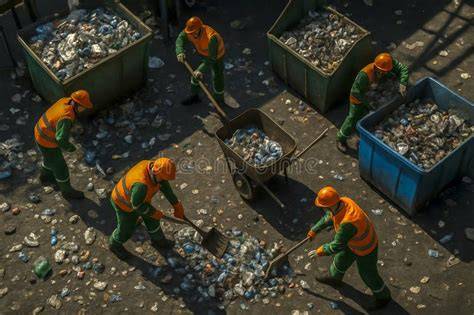 Safety Clothes Waste Workers royalty-free images - raincitystudios.com