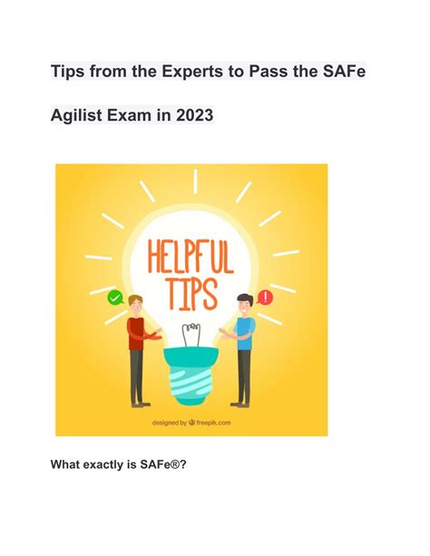 SAFe-Agilist Exam