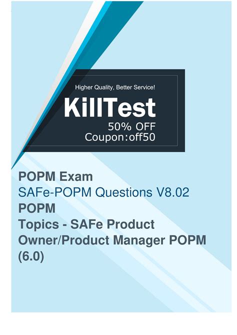 SAFe-POPM Online Tests
