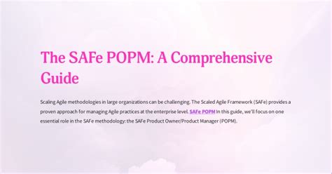 SAFe-POPM PDF