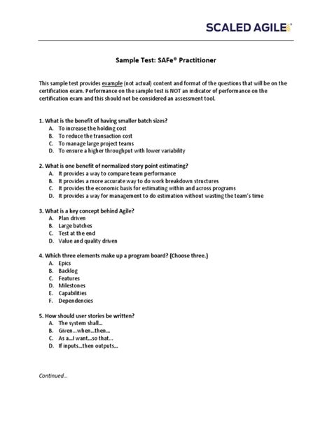 SAFe-Practitioner PDF Testsoftware