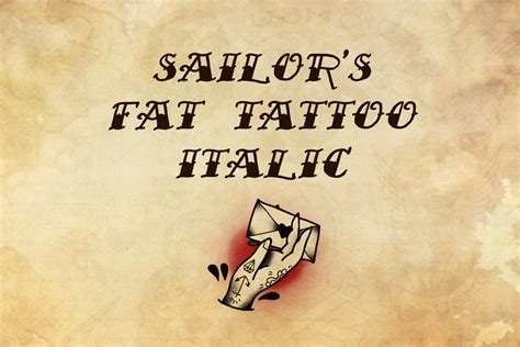 Sailor's Fat Tattoo Script - Out Of Step Font Company - muktibox.com