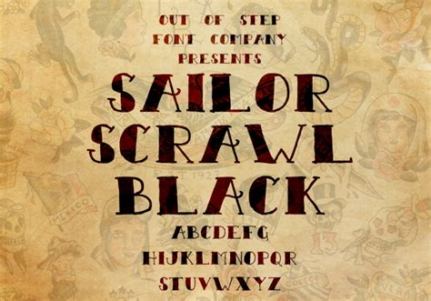 Sailor Scrawl Font - muktibox.com